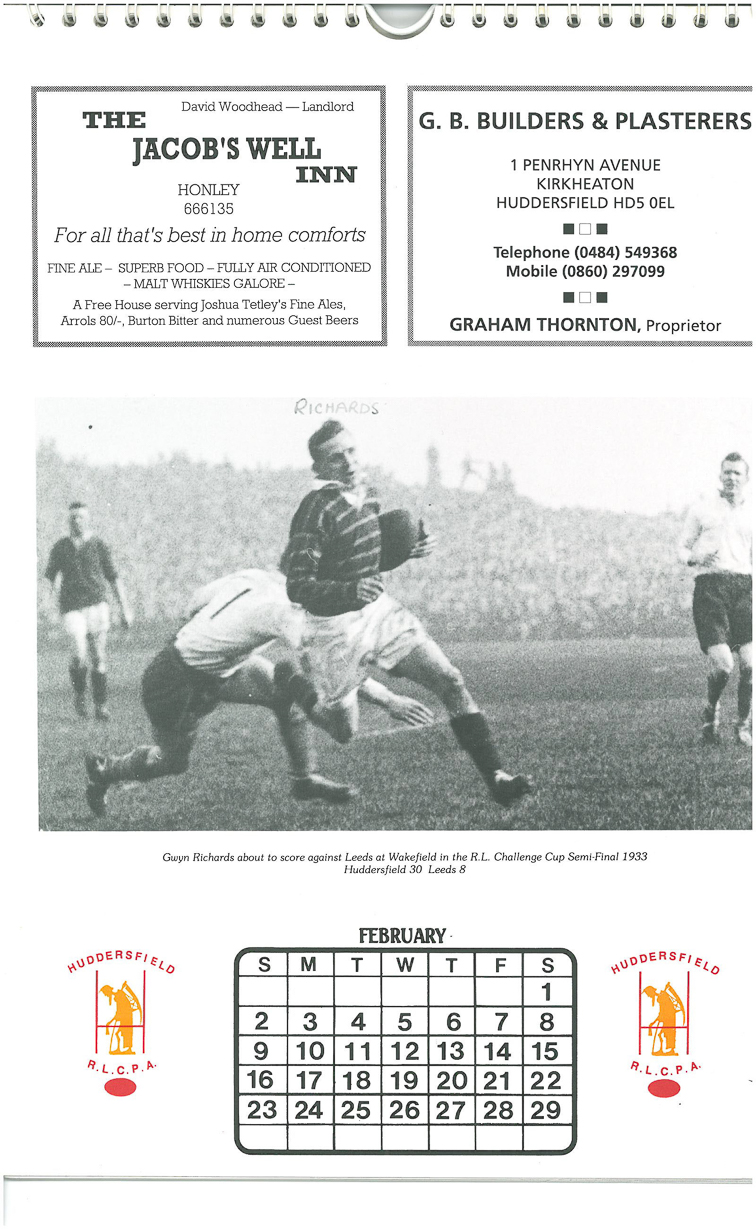 Gwyn Richards v Leeds 1933 copy