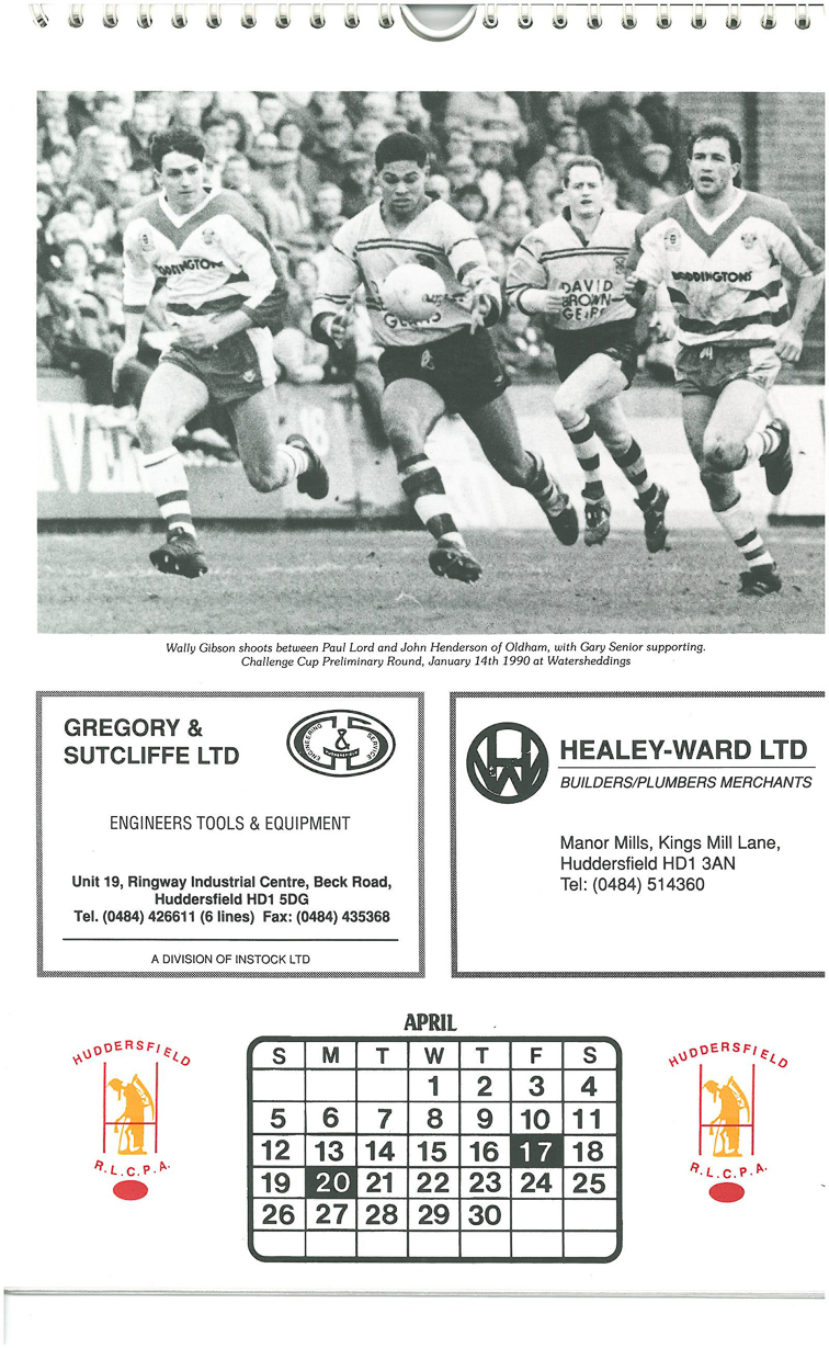 Wally Gibson v Oldham 1990 copy